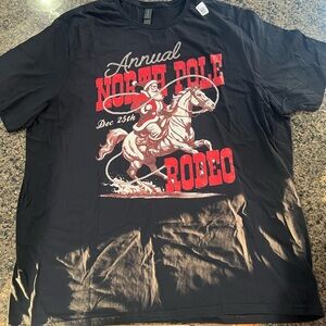 North Pole Rodeo Cowboy Santa Country Christmas T-Shirt